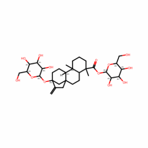 (2S,3R,4S,5S,6R)-3,4,5-Trihydroxy-6-(hydroxymethyl)tetrahydro-2H-pyran-2-yl (9S,11aR,11bS)-4,11b-dimethyl-8-methylene-9-(((2S,3R,4S,5S,6R)-3,4,5-trihydroxy-6-(hydroxymethyl)tetrahydro-2H-pyran-2-yl)oxy)tetradecahydro-6a,9-methanocyclohepta[a]naphthalene-4