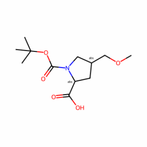 (2S,4S)-4-(Methoxymethyl)-1,2-pyrrolidinedicarboxylic acid 1-(1,1-dimethylethyl) ester