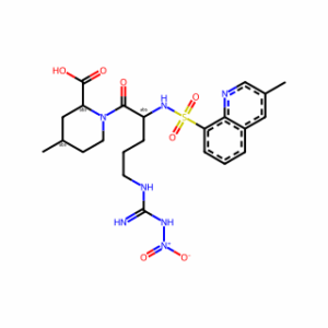 (2R,4R)-1-[(2S)-5-[[Imino(nitroamino)methyl]amino]-2-[[(3-methyl-8-quinolinyl)sulfonyl]amino]-1-oxopentyl]-4-methyl-2-piperidinecarboxylic acid