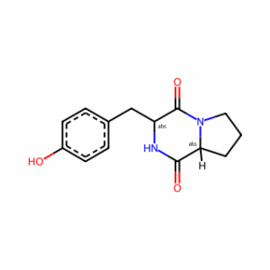 (3S,8aS)-Hexahydro-3-[(4-hydroxyphenyl)methyl]pyrrolo[1,2-a]pyrazine-1,4-dione