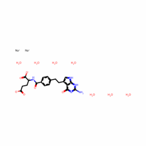 L-Glutamic acid, N-[4-[2-(2-amino-4,7-dihydro-4-oxo-1H-pyrrolo[2,3-d]pyrimidin-5-yl)ethyl]benzoyl]-, disodium salt, heptahydrate