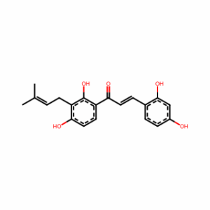 (2E)-1-[2,4-Dihydroxy-3-(3-methyl-2-buten-1-yl)phenyl]-3-(2,4-dihydroxyphenyl)-2-propen-1-one