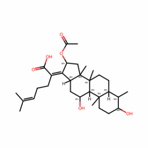 (3α,4α,8α,9β,11α,13α,14β,16β,17Z)-16-(Acetyloxy)-3,11-dihydroxy-29-nordammara-17(20),24-dien-21-oic acid