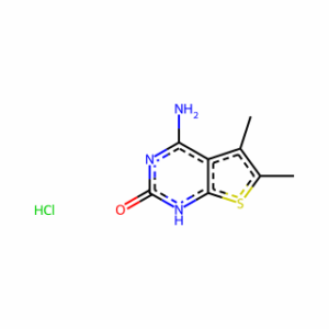 Thieno[2,3-d]pyrimidin-2(1H)-one, 4-amino-5,6-dimethyl-, hydrochloride (1:1)