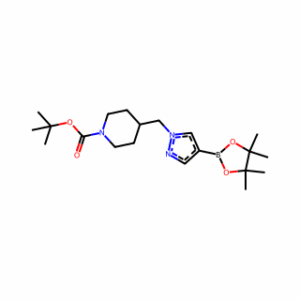 Tert-Butyl 4-((4-(4,4,5,5-Tetramethyl-1,3,2-Dioxaborolan-2-Yl)-1H-Pyrazol-1-Yl)Methyl)Piperidine-1-Carboxylate
