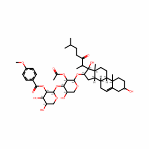 (3β,16β)-16-[[2-O-Acetyl-3-O-[2-O-(4-methoxybenzoyl)-β-D-xylopyranosyl]-α-L-arabinopyranosyl]oxy]-3,17-dihydroxycholest-5-en-22-one