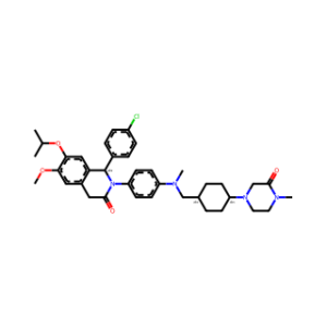(S)-1-(4-Chlorophenyl)-7-isopropoxy-6-methoxy-2-(4-[methyl[4-(4-methyl-3-oxopiperazin-1-yl)-trans-cyclohexylmethyl]amino]phenyl)-1,4-dihydro-2H-isoquinolin-3-one