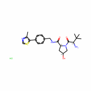 (2S,4R)-1-((S)-2-Amino-3,3-dimethylbutanoyl)-4-hydroxy-N- (4-(4-methylthiazol-5-yl)benzyl)pyrrolidine-2-carboxamide hydrochloride