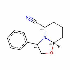 (3R，5S，8aR)-3-phenylhexahydro-5H-[1，3]oxazolo[3，2-a]pyridine-5-carbonitrile