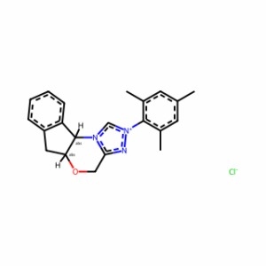 (5aR,10bS)-5a,10b-Dihydro-2-(2,4,6-trimethylphenyl)-4H,6H-indeno[2,1-b][1,2,4]triazolo[4,3-d][1,4]oxazinium chloride