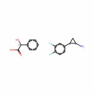 (1R,2S)-2-(3,4-Difluorophenyl)cyclopropanaminium (2R)-hydroxy(phenyl)ethanoate