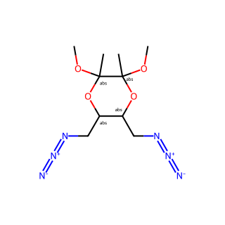 (2R,3R,5S,6S)-5,6-Bis(azidomethyl)-2,3-dimethoxy-2,3-dimethyl-1,4-dioxane , 95%