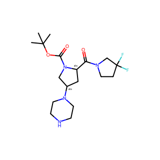 (2S,4S)-1-Boc-2-(3,3-difluoropyrrolidine-1-carbonyl)-4-(1-piperazinyl)pyrrolidine