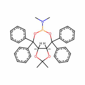 (3aR,8aR)-N,N,2,2-Tetramethyl-4,4,8,8-tetraphenyltetrahydro-[1,3]dioxolo[4,5-e][1,3,2]dioxaphosphepin-6-amine
