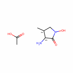 (3R,4R)-3-Amino-1-hydroxy-4-methyl-2-pyrrolidinone acetate