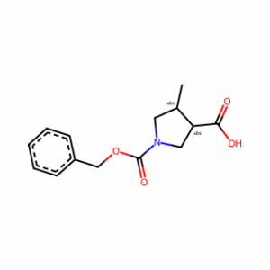 (3S,4R)-1-Cbz-4-methylpyrrolidine-3-carboxylic Acid