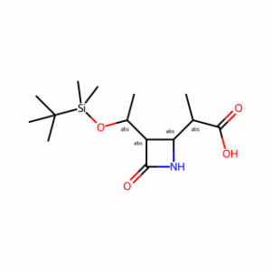 (3S,4S)-4-[(R)-1-carboxyethyl]-3-[(R)-1-(t-butyldimethylsilyloxy)ethyl]-2-azetidinone