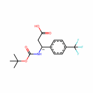 (R)-3-((tert-Butoxycarbonyl)amino)-3-(4-(trifluoromethyl)phenyl)propanoic acid