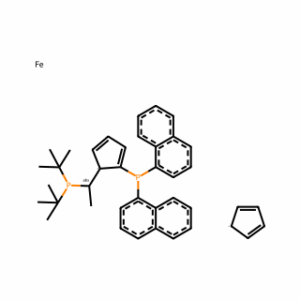 (2S)-1-[(1S)-1-[Bis(1,1-dimethylethyl)phosphino]ethyl]-2-(di-1-naphthalenylphosphino)ferrocene