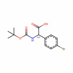 (4-Bromophenyl)[(tert-butoxycarbonyl)amino]acetic acid