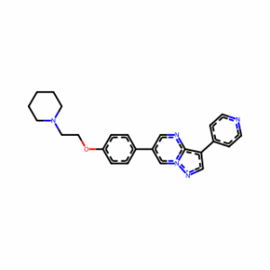 6-[4-[2-(1-Piperidinyl)ethoxy]phenyl]-3-(4-pyridinyl)pyrazolo[1,5-a]pyrimidine