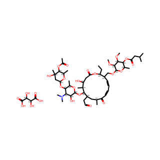 Tylosin, 3-acetate 4B-(3-methylbutanoate), (2R,3R)-2,3-dihydroxybutanedioate (salt)