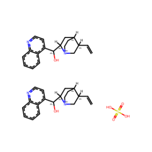 (S)-Quinolin-4-yl((1S,2R,4S,5R)-5-vinylquinuclidin-2-yl)methanol hemisulfate