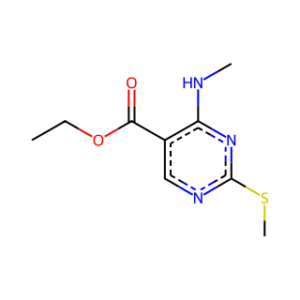 Ethyl 4-(methylamino)-2-(methylsulfanyl)-5-pyrimidinecarboxylate