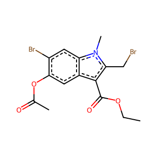 Ethyl 5-acetoxy-6-bromo-2-(bromomethyl)-1-methyl-1H-indole-3-carboxylate