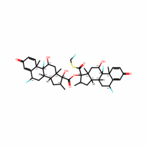 (6α,11β,16α,17α)-6,9-Difluoro-17-[[(fluoromethyl)thio]carbonyl]-11-hydroxy-16-methyl-3-oxoandrosta-1,4-dien-17-yl (6α,11β,16α,17α)-6,9-difluoro-11,17-dihydroxy-16-methyl-3-oxoandrosta-1,4-diene-17-carboxylate