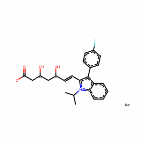 (3R,5S,6E)-rel-7-[3-(4-Fluorophenyl)-1-(1-methylethyl)-1H-indol-2-yl]-3,5-dihydroxy-6-heptenoic acid monosodium salt
