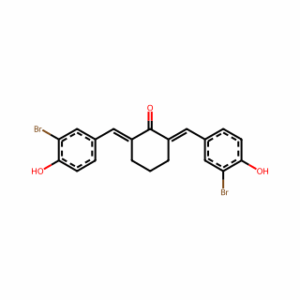 2,6-Bis(3-bromo-4-hydroxybenzylidene)cyclohexan-1-one