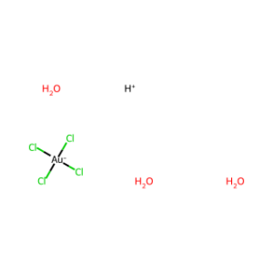 Hydrogen tetrachloroaurate(III) trihydrate
