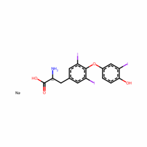 L-Tyrosine, O-(4-hydroxy-3-iodophenyl)-3,5-diiodo-, sodium salt (1:1)
