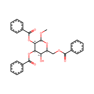(2S,3R,4S,5S,6R)-6-((Benzoyloxy)methyl)-5-hydroxy-2-methoxytetrahydro-2H-pyran-3,4-diyl dibenzoate