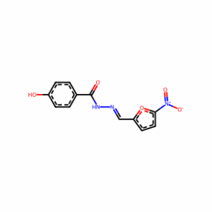 (5-Nitro-2-furfurylidene)(4-hydroxybenzoyl)hydrazine