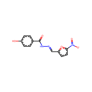 (5-Nitro-2-furfurylidene)(4-hydroxybenzoyl)hydrazine