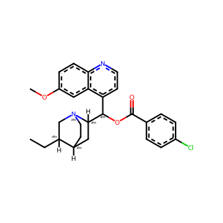 (R)-((1S,2S,4S,5R)-5-Ethylquinuclidin-2-yl)(6-methoxyquinolin-4-yl)methyl 4-chlorobenzoate