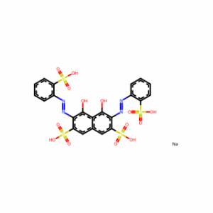 Sodium 4,5-dihydroxy-3,6-bis[2-(2-sulfophenyl)diazenyl]-2,7-naphthalenedisulfonate (4:1)