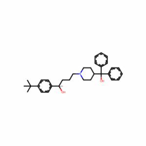 1-(4-(tert-Butyl)phenyl)-4-(4-(hydroxydiphenylmethyl)piperidin-1-yl)butan-1-ol