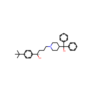 1-(4-(tert-Butyl)phenyl)-4-(4-(hydroxydiphenylmethyl)piperidin-1-yl)butan-1-ol
