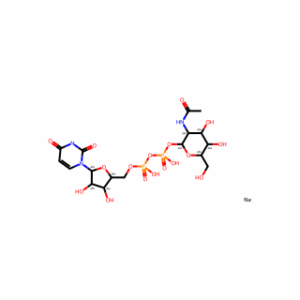 Uridine 5′-(trihydrogen diphosphate), P′-[2-(acetylamino)-2-deoxy-α-D-glucopyranosyl] ester, sodium salt (1:2)