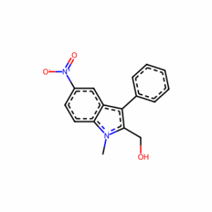 (1-Methyl-5-nitro-3-phenyl-1H-indol-2-yl)methanol