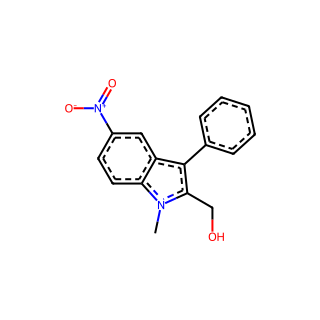 (1-Methyl-5-nitro-3-phenyl-1H-indol-2-yl)methanol