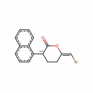(E)-6-(Bromomethylene)-3-(naphthalen-1-yl)tetrahydro-2H-pyran-2-one