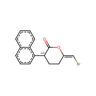 (E)-6-(Bromomethylene)-3-(naphthalen-1-yl)tetrahydro-2H-pyran-2-one