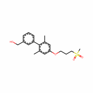 (2′,6′-Dimethyl-4′-(3-(methylsulfonyl)propoxy)-[1,1′-biphenyl]-3-yl)methanol