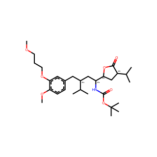 tert-Butyl ((1S,3S)-1-((2S,4S)-4-isopropyl-5-oxotetrahydrofuran-2-yl)-3-(4-methoxy-3-(3-methoxypropoxy)benzyl)-4-methylpentyl)carbamate