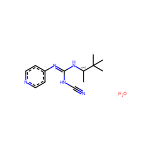 Guanidine, N-cyano-N′-4-pyridinyl-N′′-(1,2,2-trimethylpropyl)-, hydrate (1:1)