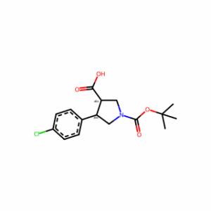 trans-1-(tert-Butoxycarbonyl)-4-(4-chlorophenyl)pyrrolidine-3-carboxylic acid